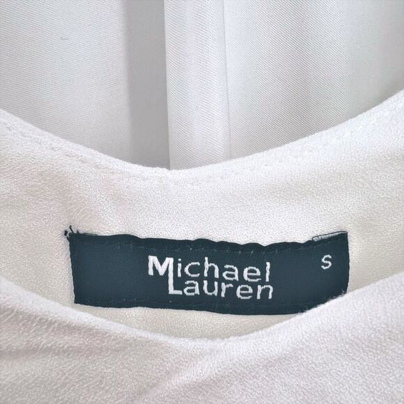 Michael Lauren Chance Spaghetti White Tank Dress with Lining Size S NWT - Picture 4 of 7
